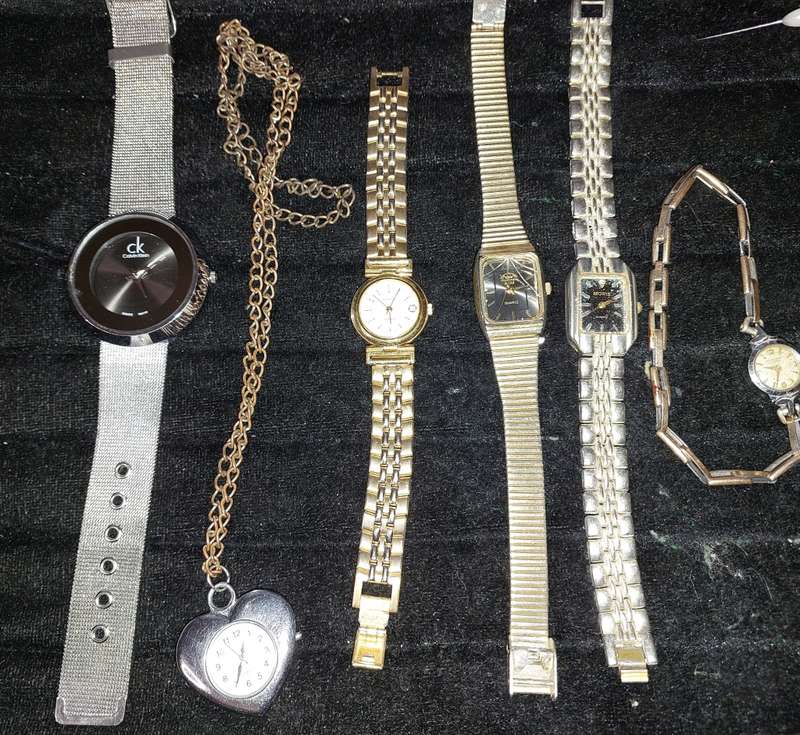 A collection of women`s dress , costume watches