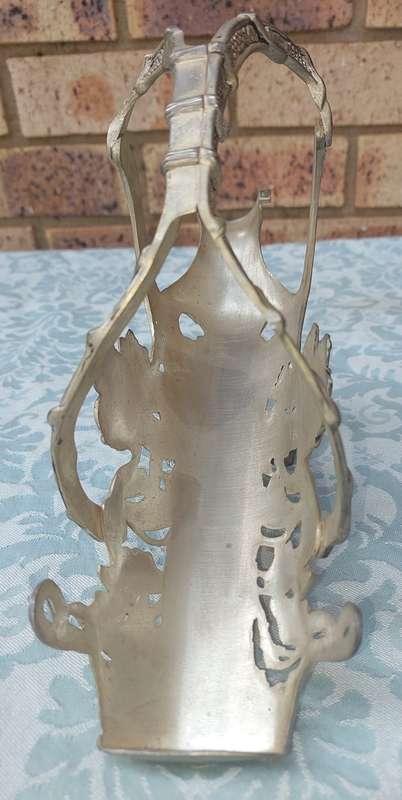 A RARE VICTORIAN  SILVER PLATED ORNATE WINE CADDY