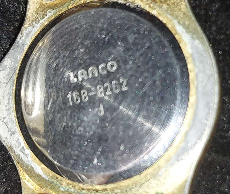 A VINTAGE TWO TONE LADYS LANCO QUARTZ WATCH