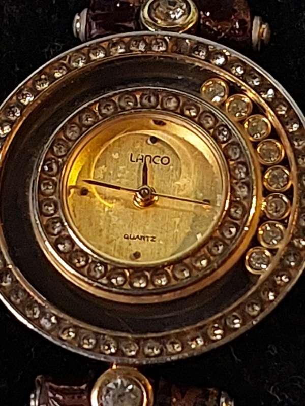 TWO VINTAGE LADIES LANCO DRESS WATCHES
