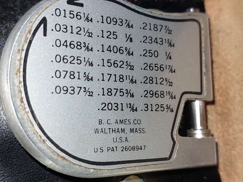 AN AMES THICKNESS MEASURER