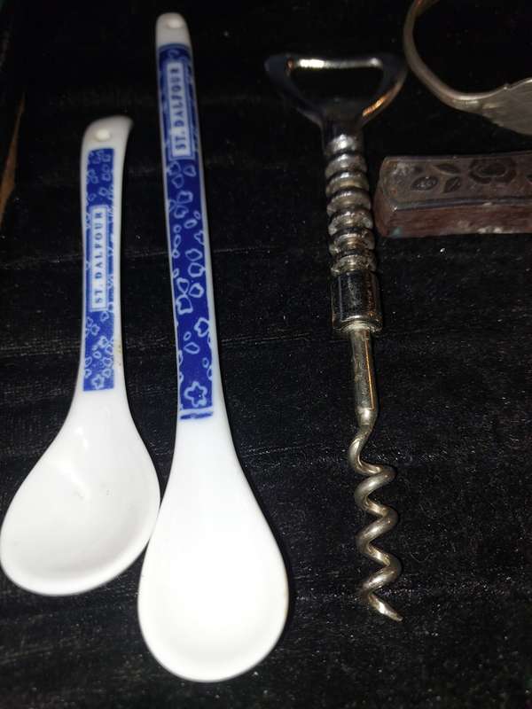 A vintage collection bar accessories sold as is
