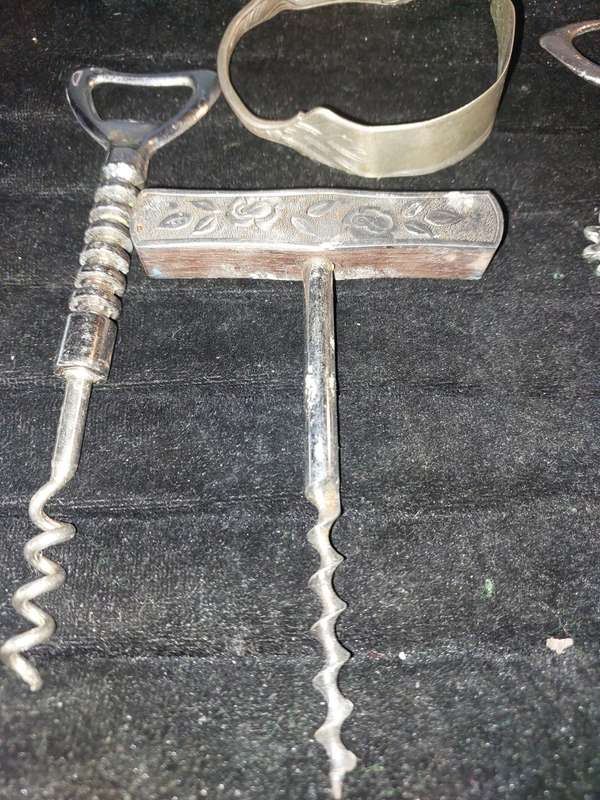 A vintage collection bar accessories sold as is