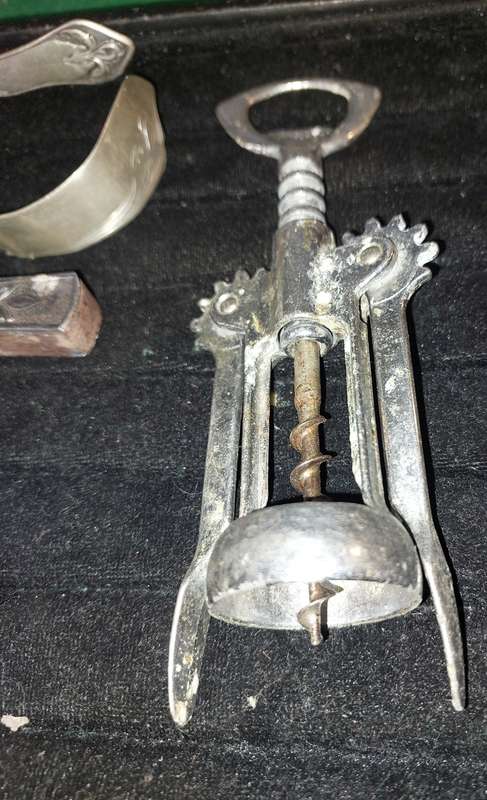 A vintage collection bar accessories sold as is