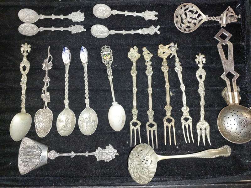 A COLLECTION OF ITALIAN HUGO BELLINI  AND DUTCH FIGURAL CUTLERY