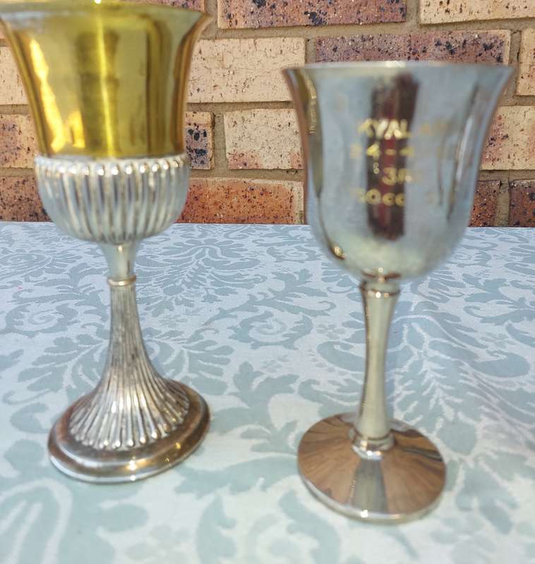 TWO VINTAGE FLUTES SOLD AS IS