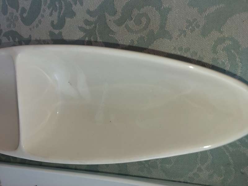 TWO PORCELAIN CANOPE`S SERVING PLATTERS
