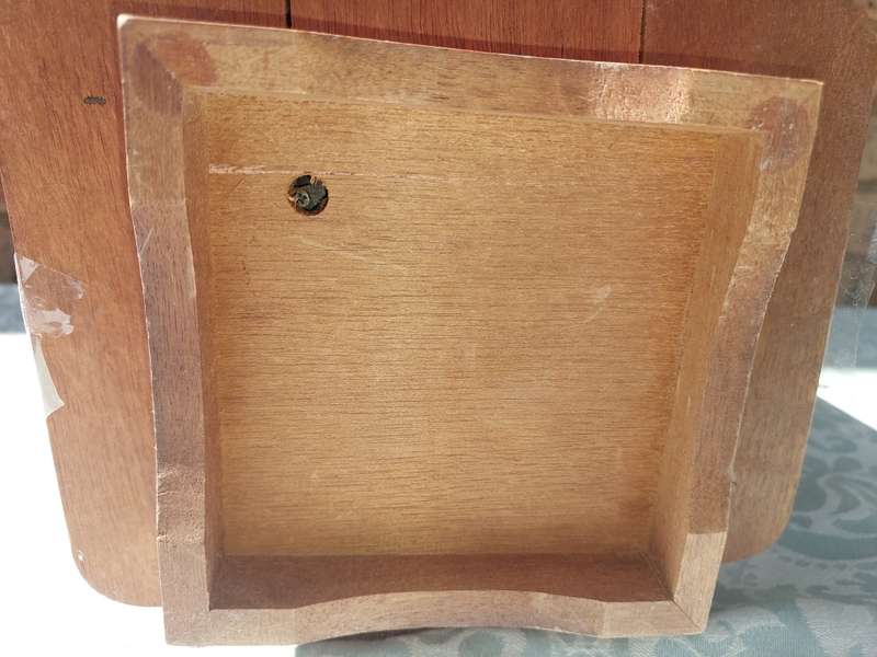 AN ELEGANT WOODEN JEWELRY BOX STAND ON A SWIVEL BASE AND DRAWERS SOLD AS