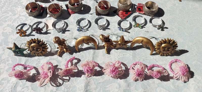 A COLLECTION OF NAPKIN RINGS FOR DIFFERENT OCCASIONS