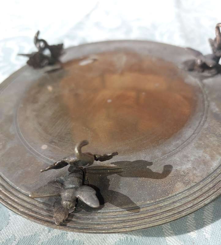 AN ANTIQUE TABLE TOP HONEY POT BASE