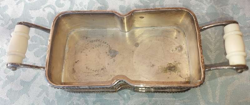 AN ANTIQUE ART DECOR VICTORIAN SUGAR CUBE BOWL