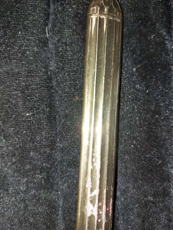 AN ANTIQUE COLLECTION EDWARDIAN BRASS GOLD PLATED HAIR BRUSHES