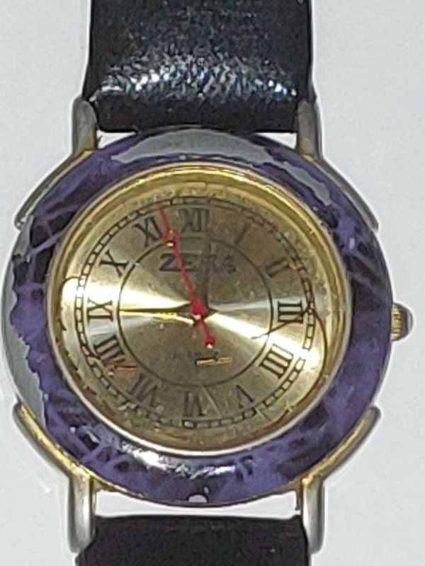 A USED ZEBA QUARTZ WRIST WATCH SOLD AS IS UNTESTED
