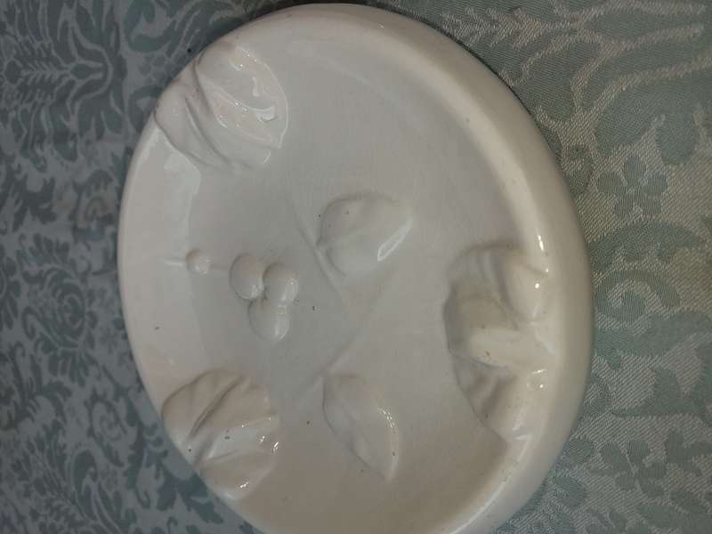 TWO ORNATE ART DECOR PORCELAIN ASH TRAYS