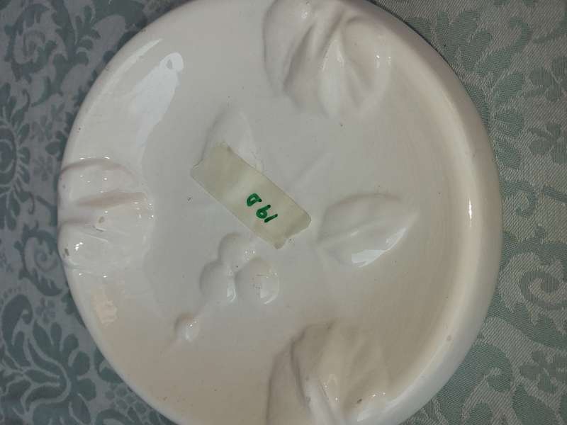 TWO ORNATE ART DECOR PORCELAIN ASH TRAYS