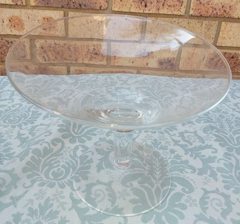 A COLLECTION OF  EXTRA LARGE GLASS SWEATS STANDS SOLD AS IS
