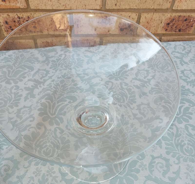 A COLLECTION OF  EXTRA LARGE GLASS SWEATS STANDS SOLD AS IS
