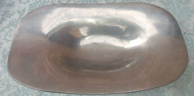 AN ART DECOR ALUMINIUM ALLOY SERVING TRAY