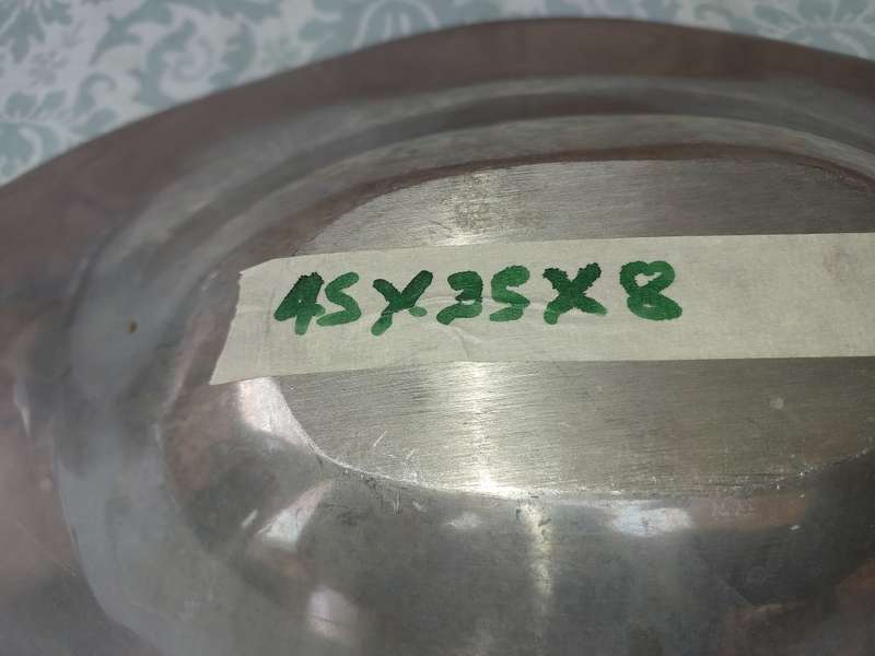AN ART DECOR ALUMINIUM ALLOY SERVING TRAY