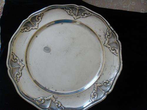 DANISH SILVER PLATED PLATE