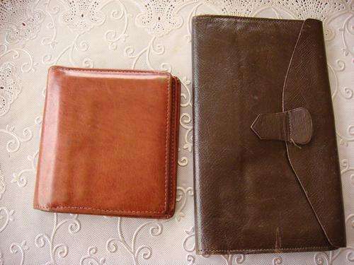 2 LEATHER WALLETS