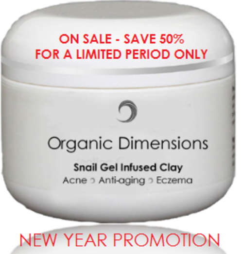 50ml Snail Gel Infused Clay for Acne, Anti-Aging and Eczema - Amazing Results!!