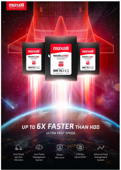 Maxell 2.5" / inch SATA III Internal SSD 960GB (Sealed Unit)