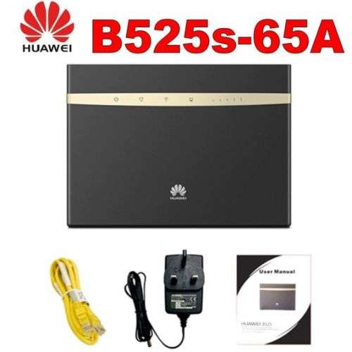 Huawei B525 4G/LTE WiFi Router - BLACK - Immaculate Condition