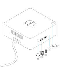DELL TB16 Dock ThunderBolt 3 + 180W Adapter