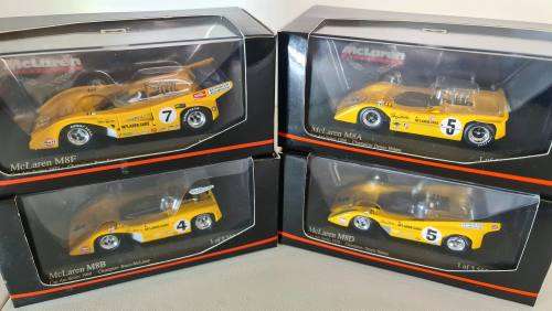 Paul`s Model Art Minichamps 1:43rd Can Am Series M8A M8B M8D M8F
