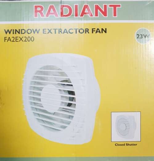 FAN EXTRACTOR 200MM WINDOW