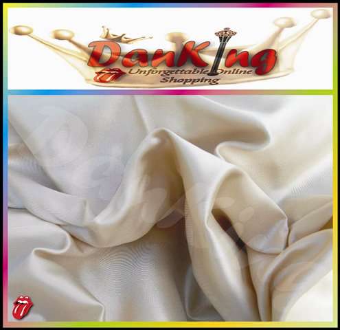 Charmeuse Beige/Cream Pure Silk Satin Feel - King Size Bed Linen - 4 Piece