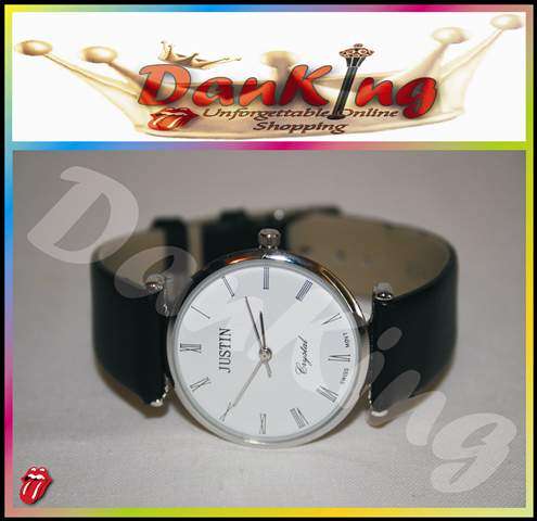 Sophisticated Elegant Black Justin Mens Watch
