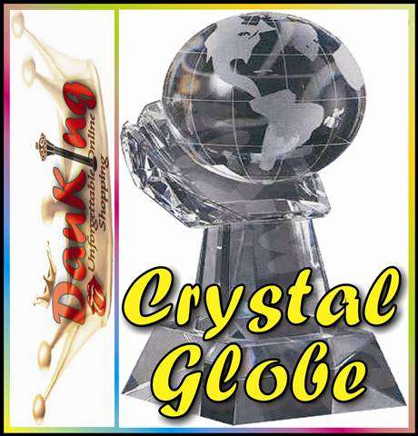 Spinning Crystal Glass Globe -------- !!! GREAT GIFT !!!