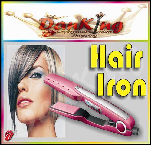 Professional Aluminium Hair Iron - Black