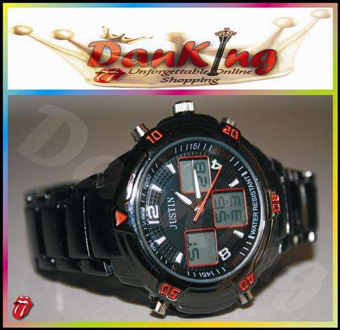 Rugged Pearl Black Justin Mens Watch!!!