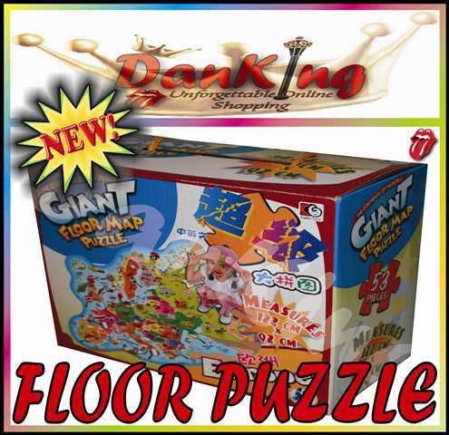 53 Pc Giant Floor Map Puzzle (Europe) - Designed for small hands!!!