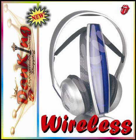 Wireless Super Bass Headphones - For TV / Computer / DVD Players & more !!!
