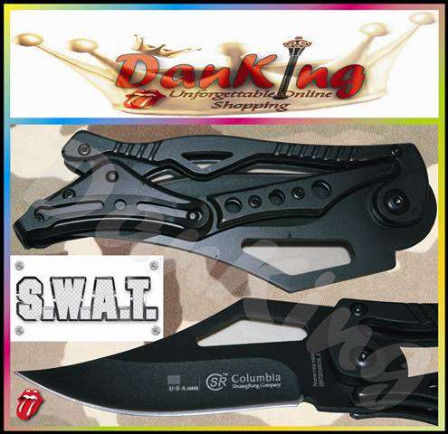 Tactical Pocket Folding Knife - Solid Black !!!