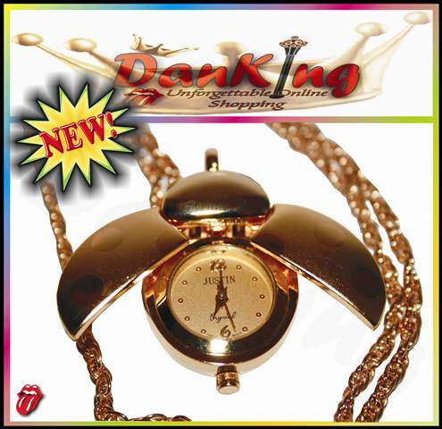 Exclusive Lady Bug Locket Watch - Dotty Gold