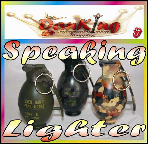 Speaking Lighter with Great Sound FX - Dark Camou Grenade