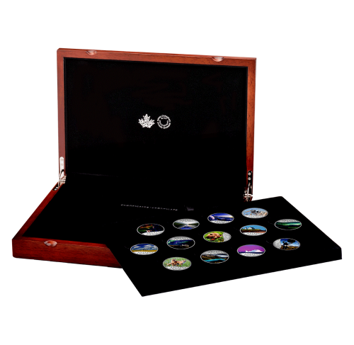 1/2 oz. Pure Silver 13-Coin Set - Celebrating Canada`s 150th Coin Series (2017) Silver 2017