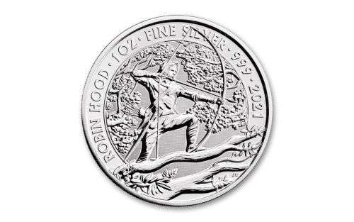 2021/2 1 Oz 3 no. Coin Set Legends & Myths - Little John, Maid Marian & Robin Hood
