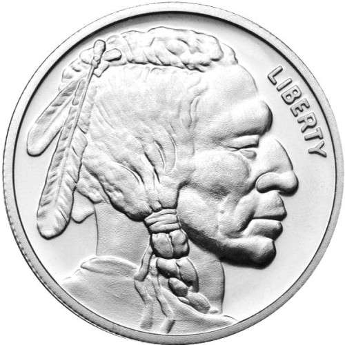 10 NO. 1 Oz Silver American Buffalo Rounds