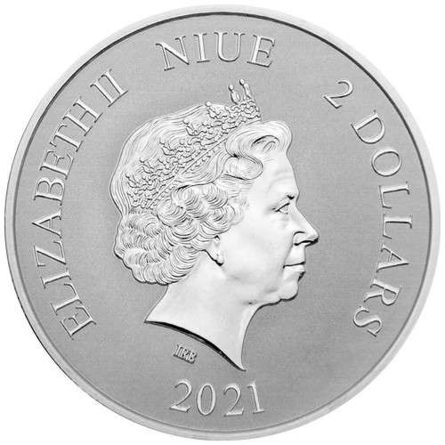 2021 1 Oz Niue Turtles Silver Bullion