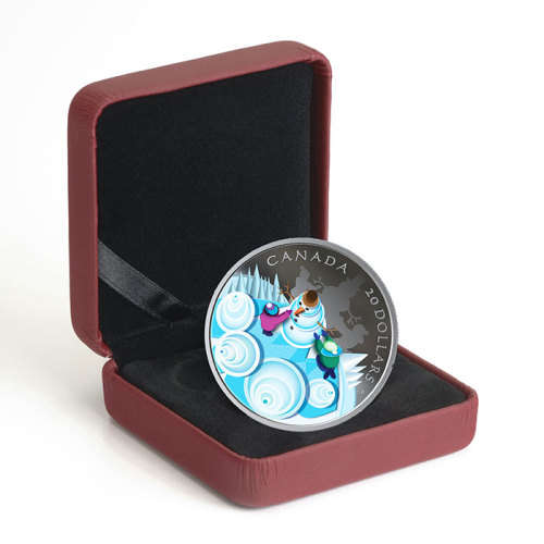 2019 $20 Fine Silver Coin Mystical Snow Day