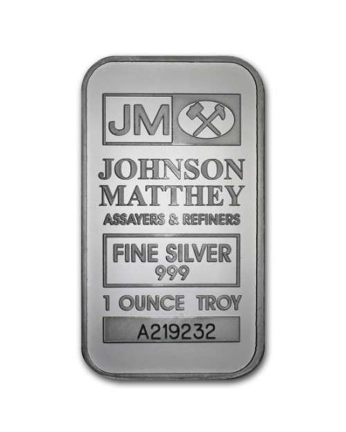 1 Oz Johnson Matthey Silver Bar