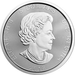 2018 1 Oz Canadian Wolf Silver Coin Predator Series