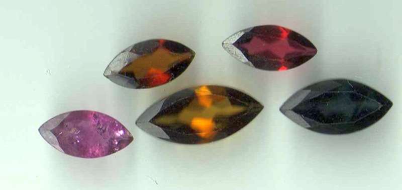Tourmaline  Marquise Mix Multicolor Lot 7.23 cts