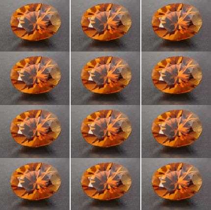 A Grade Tourmaline Orange- Brown  5ct Lot 12 Peices VS_S1
